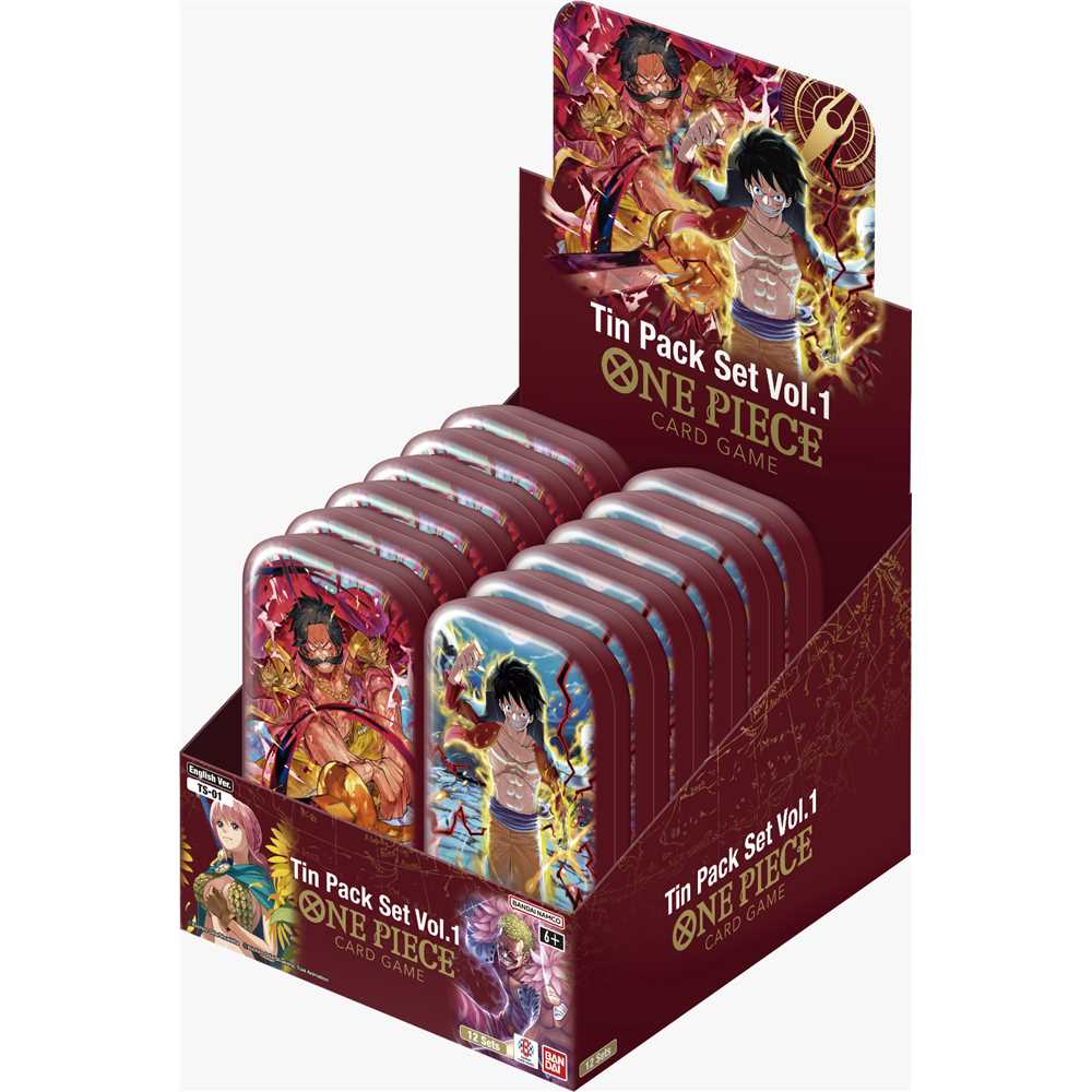 one piece card game treasure rare One Piece Card Game Tin Pack Set Vol.1 [TS-01] – Games Time Aversa