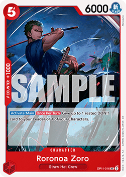 one piece card game roronoa zoro Roronoa Zoro (OP11-016) - A Fist of Divi