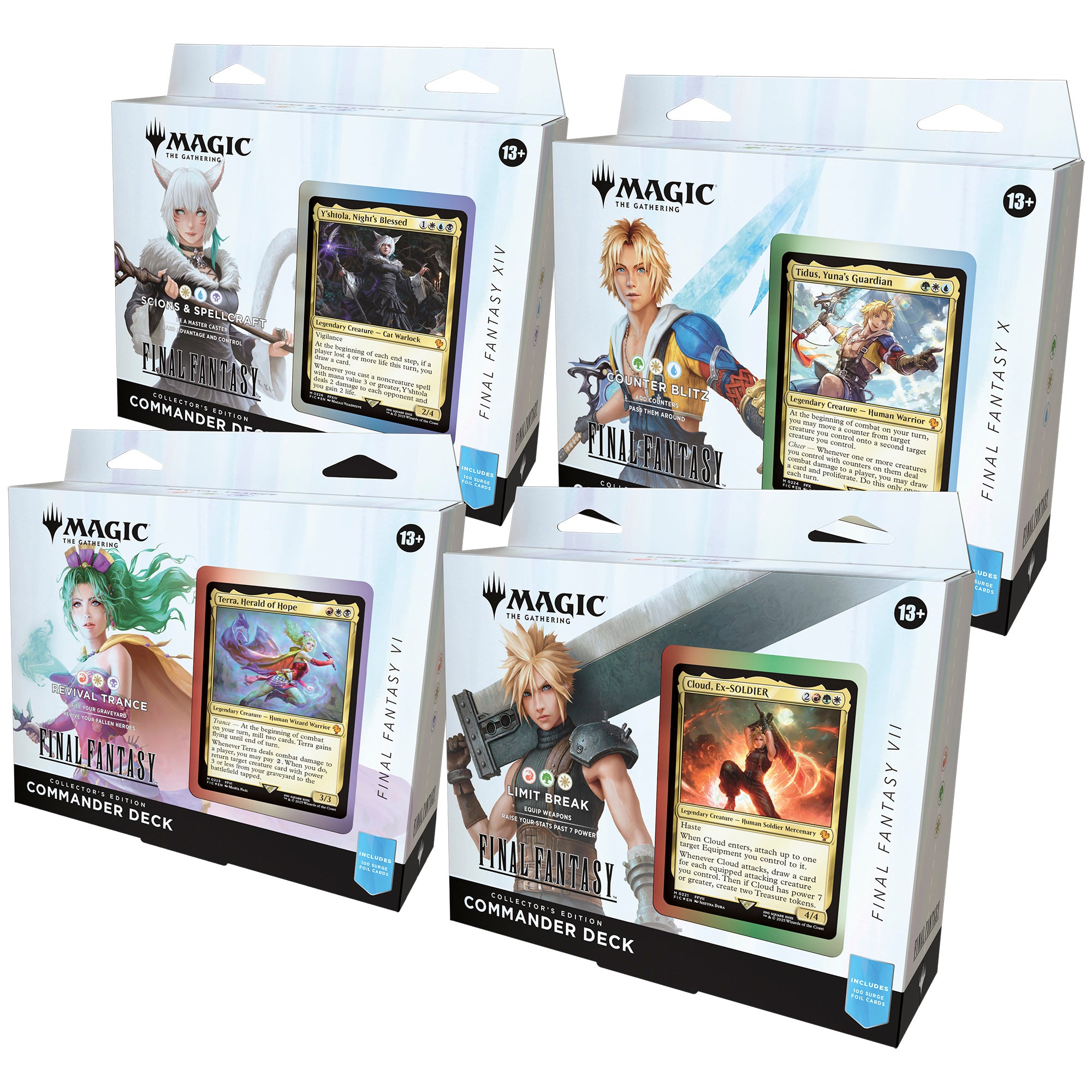 BOX COMMANDER DECK - FINAL FANTASY (4 MAZZI) - COLLECTOR'S EDITION