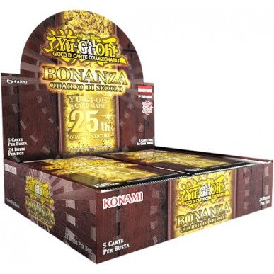 BOX YU-GI-OH! - QUARTER CENTURY BONANZA (24 ENVELOPES) - 1ST EDITION - Games Time Aversa BOX YU-GI-OH! - QUARTER CENTURY BONANZA (24 ENVELOPES) - 1ST EDITION - Games Time Aversa