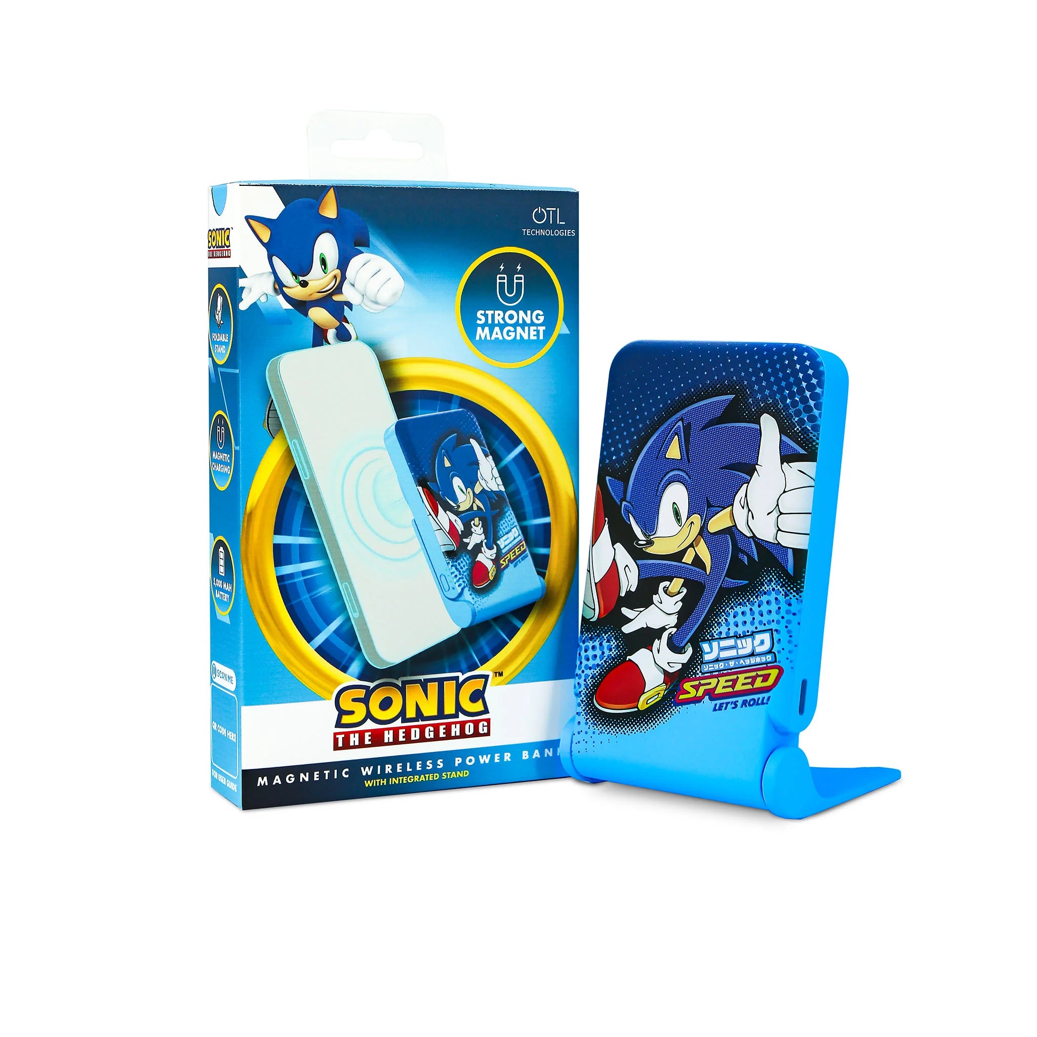 SONIC THE HEDGEHOG MAGNETIC WIRELESS POWER BANK