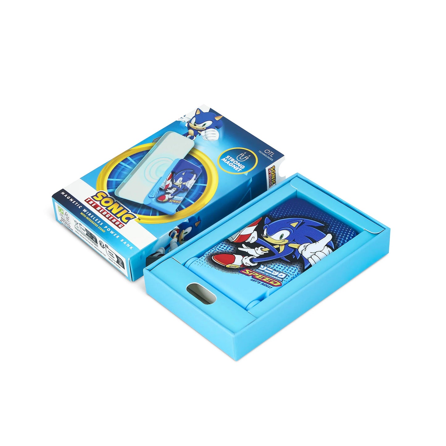 BANQUE D'ALIMENTATION MAGNÉTIQUE SANS FIL SONIC THE HEDGEHOG