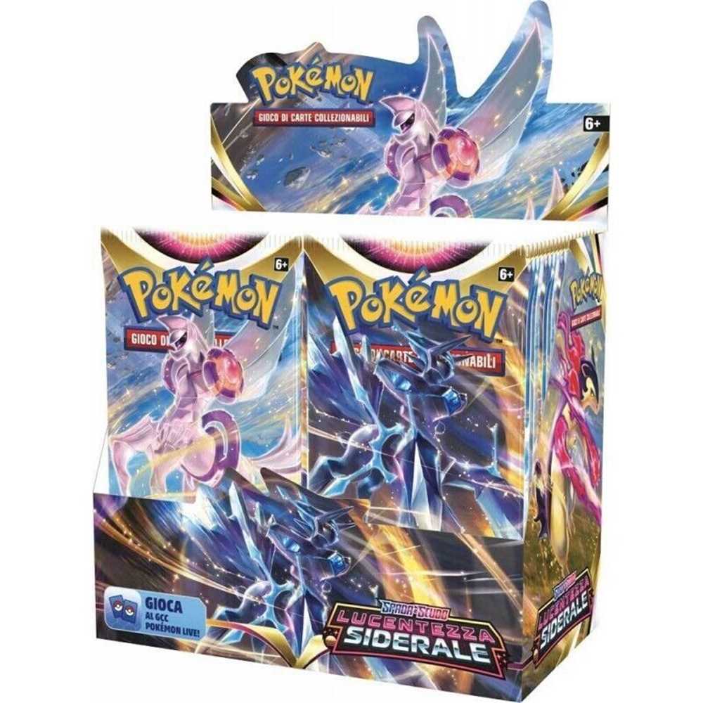 Box Pokemon Spada e Scudo Lucentezza Siderale (36 Buste) ITA