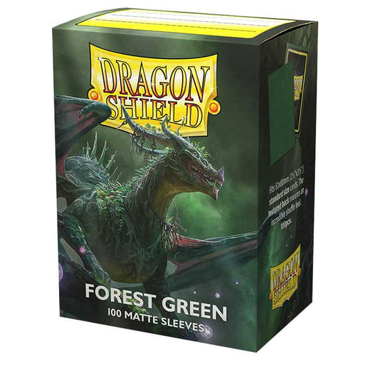 Dragon Shield Standard Sleeves - Matte Forest Green (100 Sleeves)