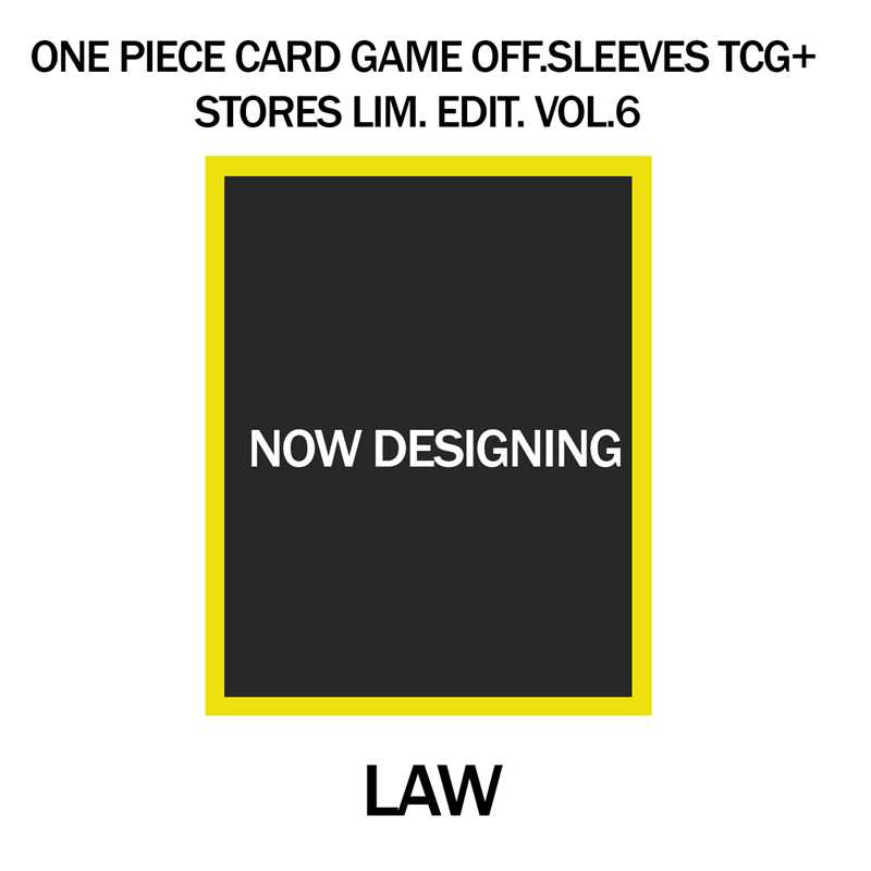 One Piece Card Game Bustine Protettive Ufficiali TCG+ Stores Lim. Edit. Vol.6 - Law