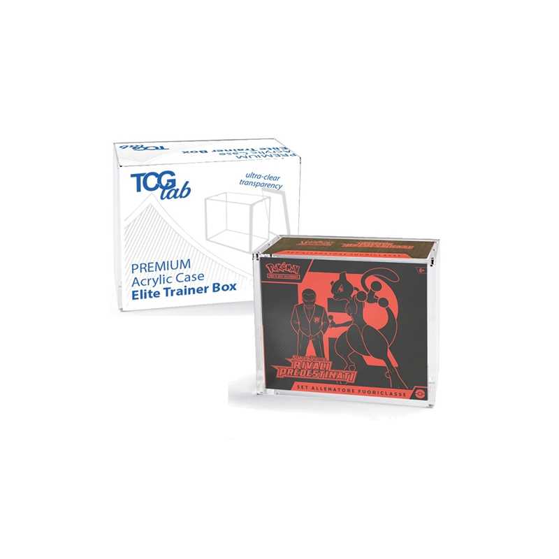 TcgLab Premium Case Protettivo per ETB Magnetico in Plexiglass