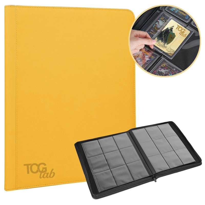TcgLab Album per Toploader a 9 Tasche (252 toploader) - Yellow