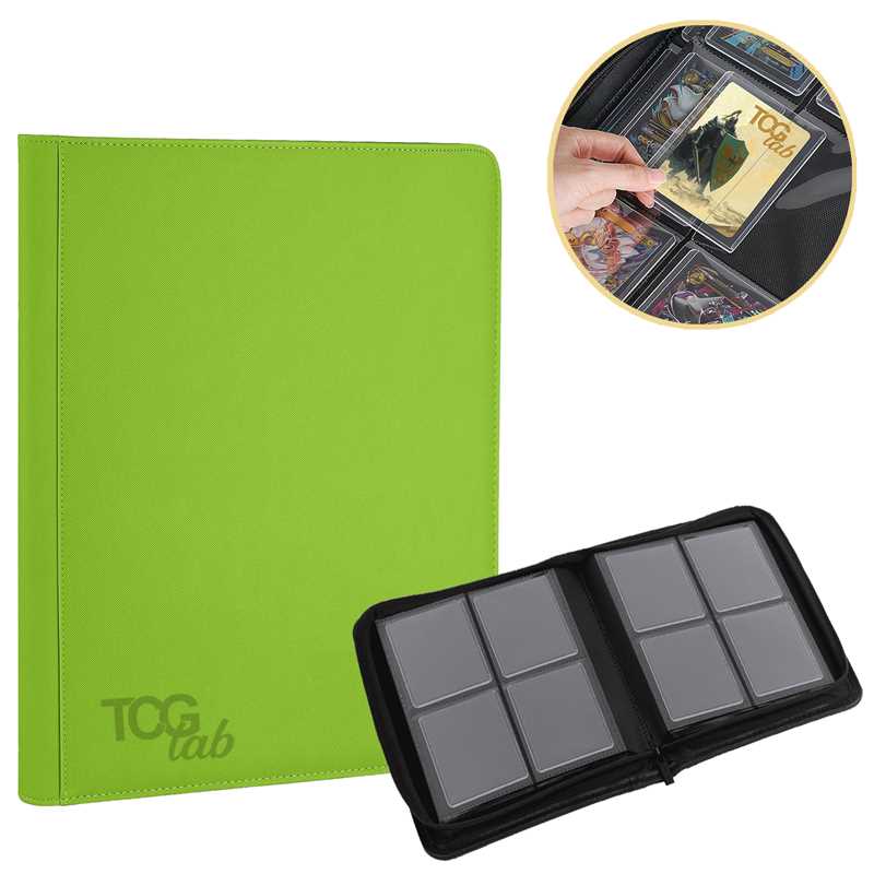 TcgLab Album per Toploader a 4 Tasche (112 toploader) - Green