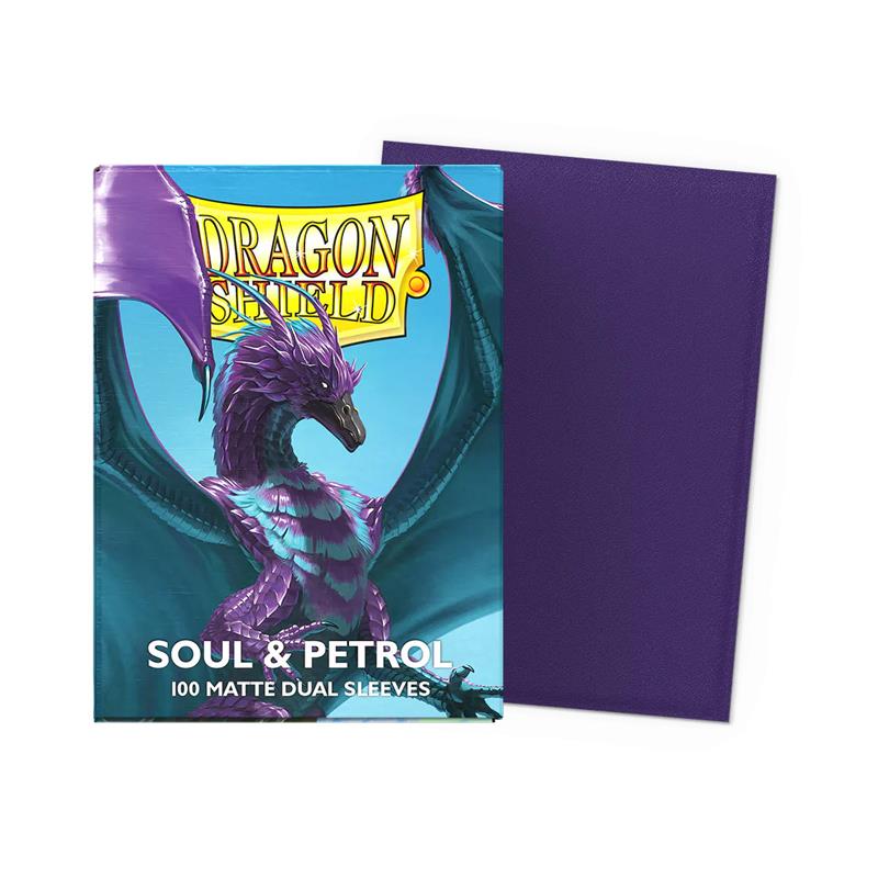 AT-15070 Dragon Shield Dual Matte Sleeves - Soul & Petrol (100 Sleeves)