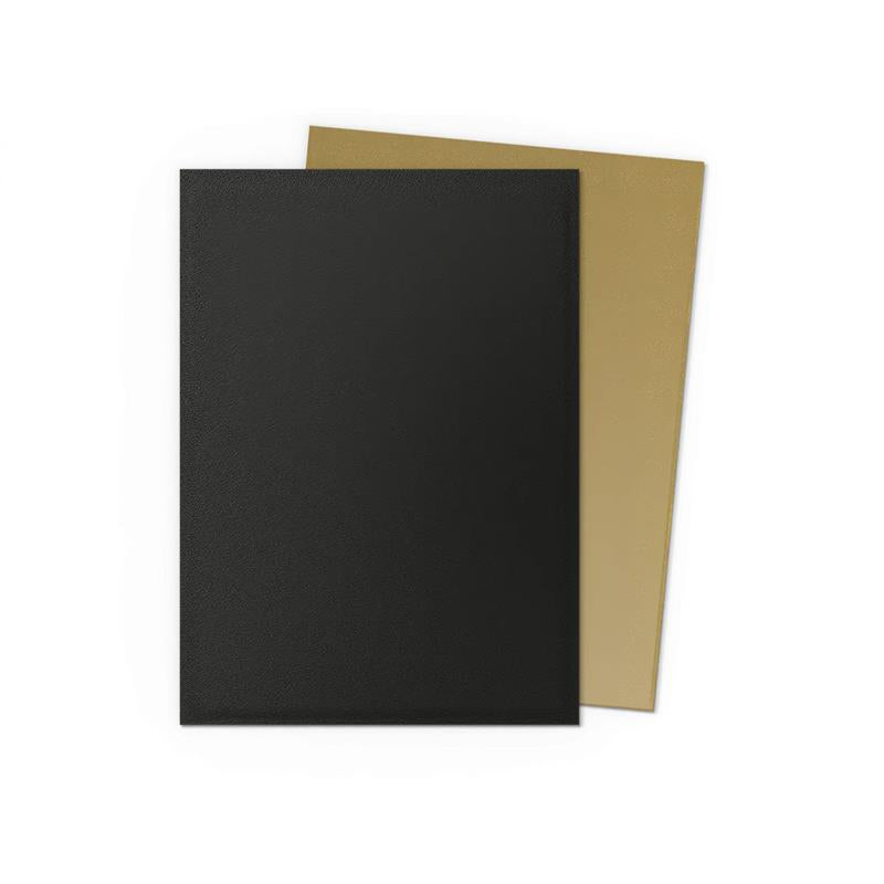 AT-15069 Dragon Shield Dual Matte Sleeves - Black & Gold (100 Sleeves)