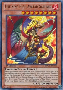 Fire King High Avatar Garunix⁣ - Structure Deck: Onslaught of the Fire Kings⁣ (Ultra Rare)⁣ [001]