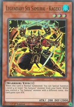Legendary Six Samurai - Kageki⁣ - Spirit Warriors⁣ (Super Rare)⁣ [043]