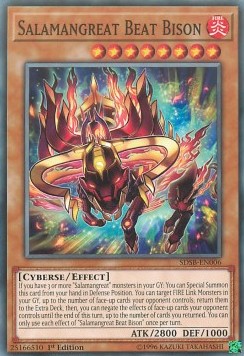 Salamangreat Beat Bison⁣ - Structure Deck: Soulburner⁣ (Common)⁣ [006]