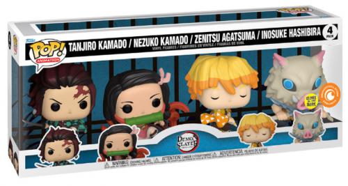 Funko POP! Demon Slayer Tanjiro/Nezuko/Zenitsu/Inosuke 4PK