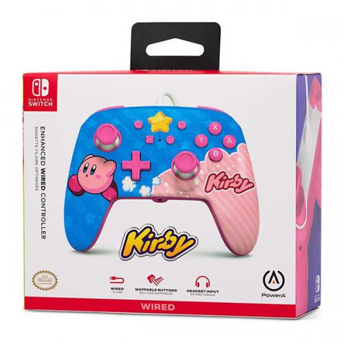 Manette filaire améliorée PowerA pour Nintendo Switch - Kirby