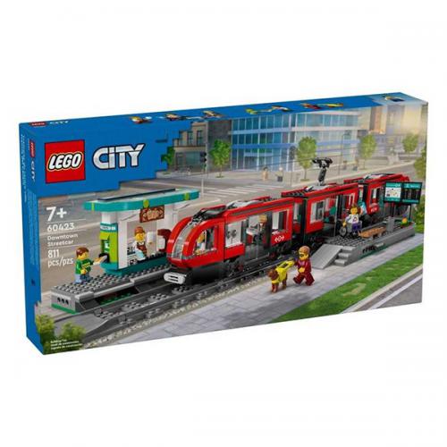 60423 Le tramway et l'arrêt de tramway Lego City 811 pièces