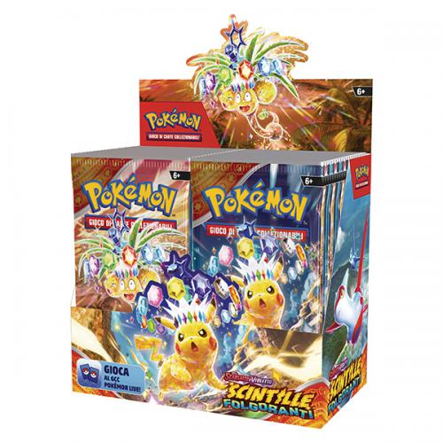 Pokemon Box 36 Buste SV08 Scintille Folgoranti ITA