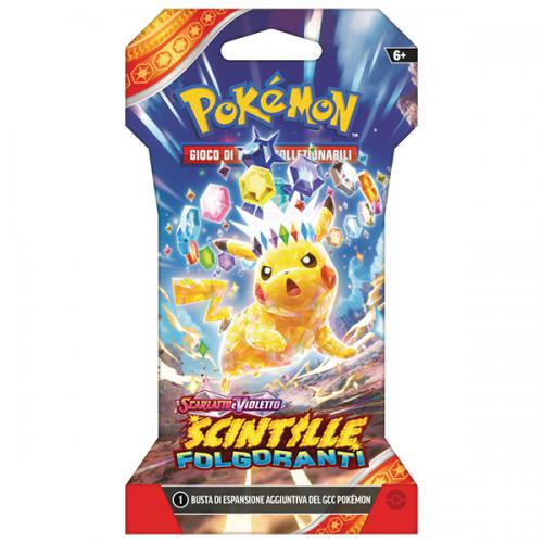 Pokemon Busta SV08 Paper Sleeve Scintille Folgoranti ITA