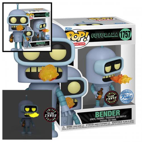 Funko POP! Futurama: Bender (1757) w/CH EXM GW 