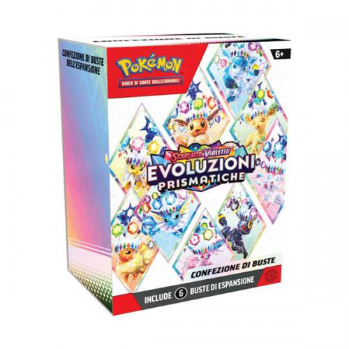 Pokemon SV 8.5 Evoluzioni Prismatiche Bundle 6 buste