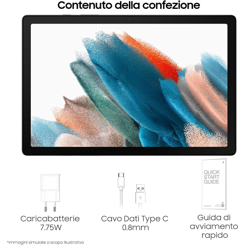 Samsung X200 Galaxy Tab A8 WiFi 4/64GB 10.5" Silver EU