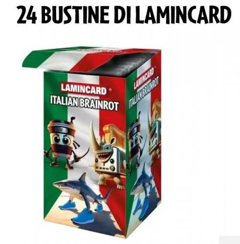 Box 24 Buste da 5 Carte LAMINCARD Italian Brainrot