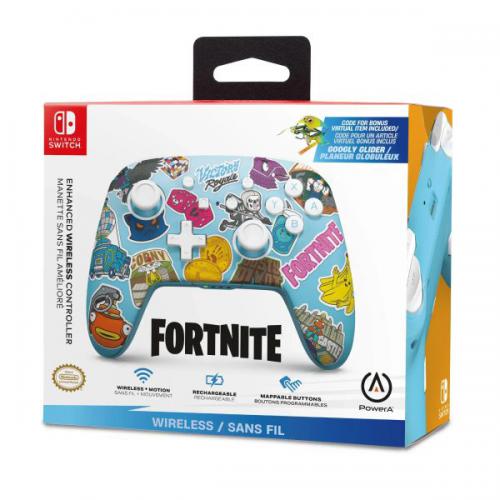 Pro Wireless Controller Fortnite Sticker Mania PowerA