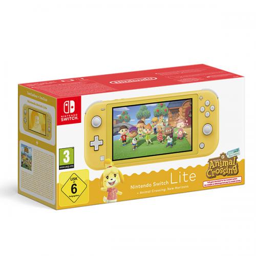 Console Nintendo Switch Lite Yellow + Animal Crossing NH