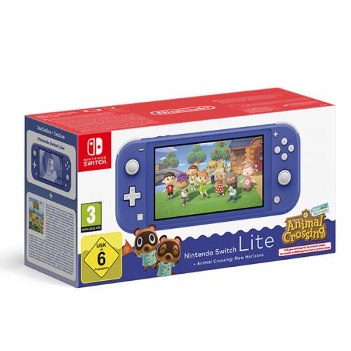Console Nintendo Switch Lite Blue + Animal Crossing NH