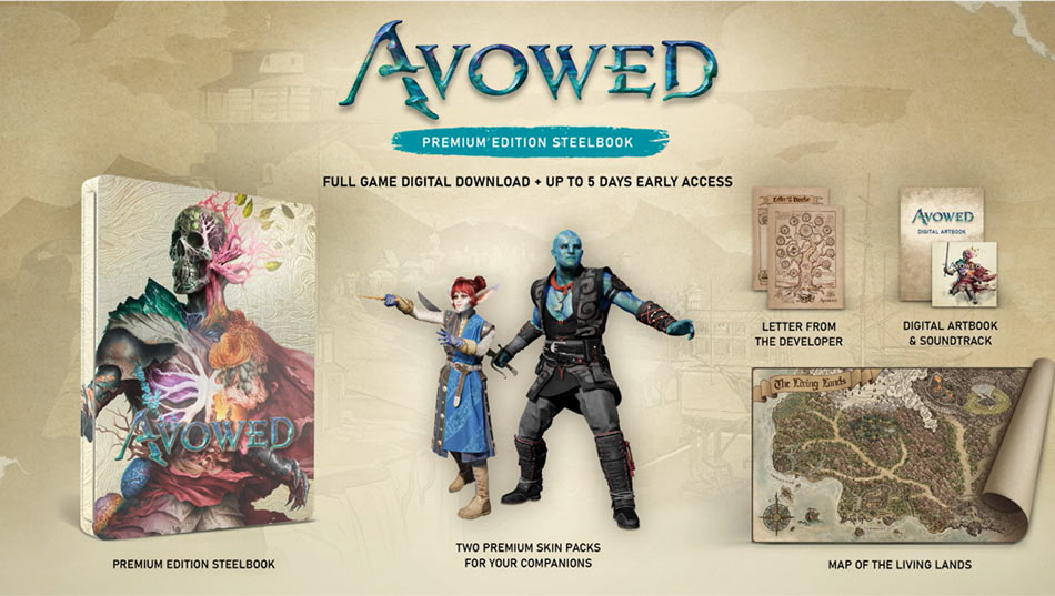 Avowed Premium Edition Steelbook (Code in a Box)