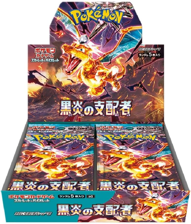 POKEMON RULER OF THE BLACK FLAME JAP BOX 30 BUSTE