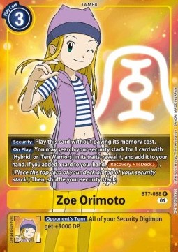 Zoe Orimoto (BT7-088) (V.2)⁣ - Promos: Next Adventure⁣ (Alternative Art)⁣ [BT7-088]