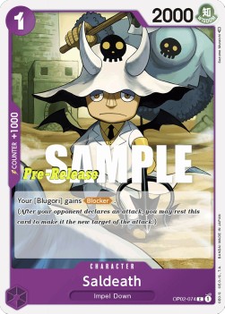 Saldeath (OP02-074)⁣ - Promos: Paramount War⁣ (Common)⁣ [074]