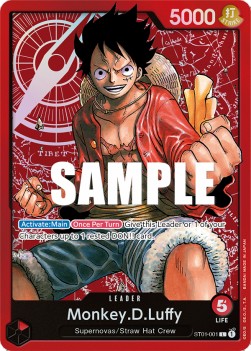Monkey.D.Luffy (ST01-001)⁣ - Reprints⁣ (Leader)⁣ [ST01-001]