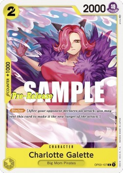 Charlotte Galette (OP03-107)⁣ - Promos: Pillars of Strength⁣ (Common)⁣ [107]