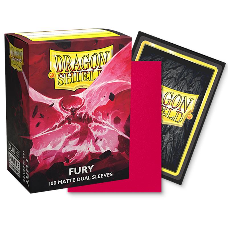 Dragon Shield Dual Matte Sleeves - Fury 'Alaric, Crimson King' (100 Sleeves)