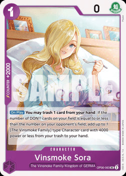 Vinsmoke Sora (OP06-063)⁣ - Wings of the Captain⁣ (Uncommon)⁣ [063]