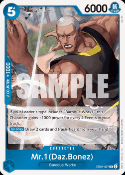 Mr.1(Daz.Bonez) (EB01-027) (V.1)⁣ - Memorial Collection⁣ (Rare)⁣ [027]