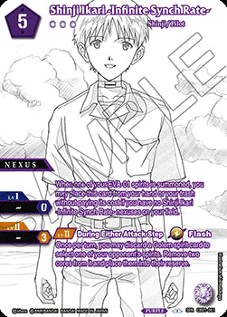 Shinji Ikari -Infinite Synch Rate- (V.2 - Special Rare)⁣ - Halo of Awakening⁣ (Special Rare)⁣ [061]