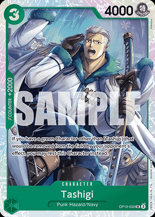 Tashigi (OP10-032) (V.1)⁣ - Royal Blood⁣ (Super Rare)⁣ [032]