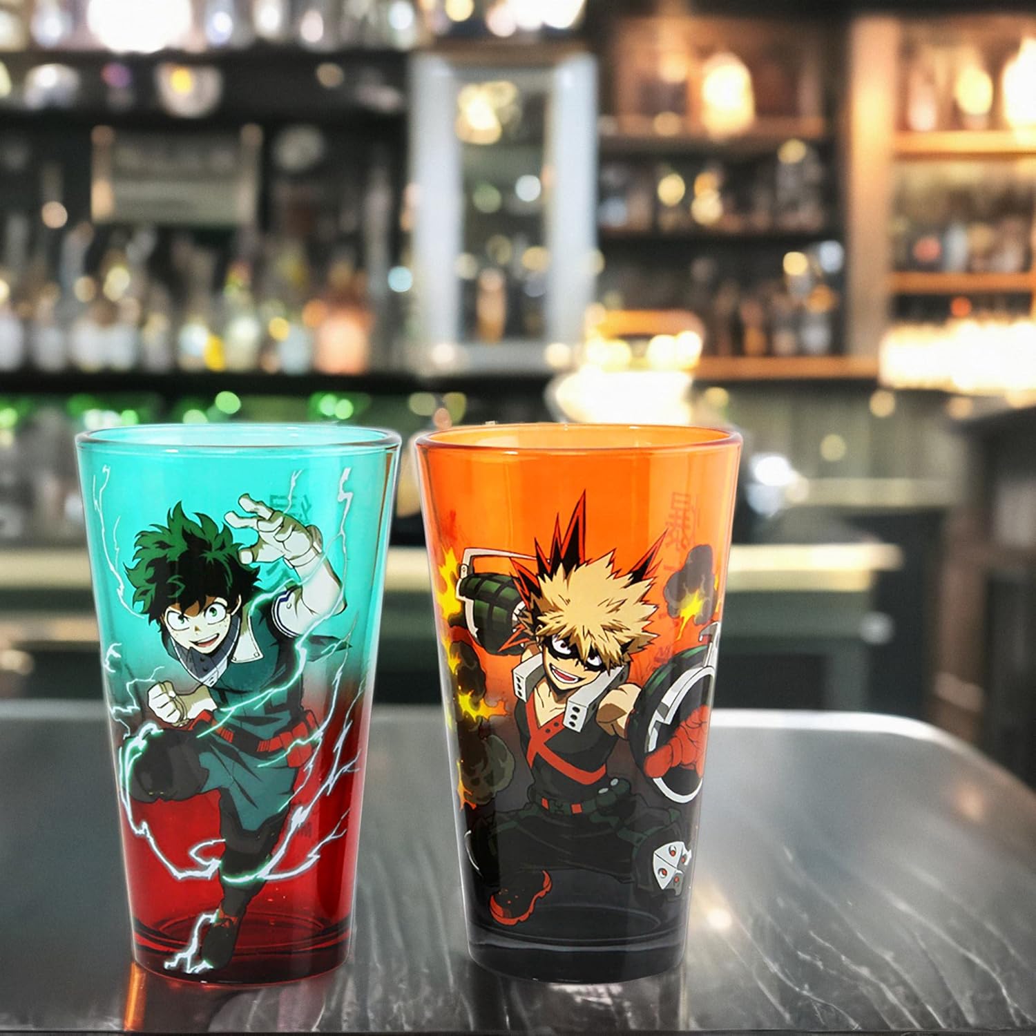 MY HERO ACADEMIA SET OF 2 GLASSES