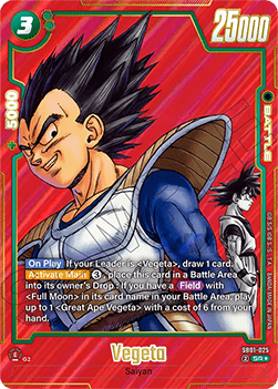 Vegeta (SB01-025)  (V.2 - Alternate Art) - Manga Booster 01 [Fusion World] (Alternate Art) [SB01-025]