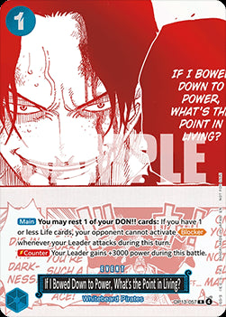 If I Bowed Down to Power, What's the Point in Living? (OP13-057) (V.1) - Unnumbered Promos (Rare) [UP-OP13-057]