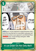 It's an Order! Do Not Defy Me!!! (OP15-038) - Adventure on Kami’s Island (Rare) [OP15-038]