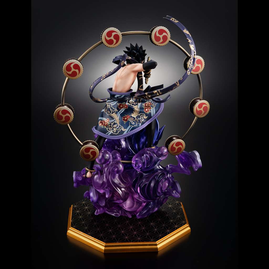 Naruto Shipp Sasuke Thunder God Gem Statue