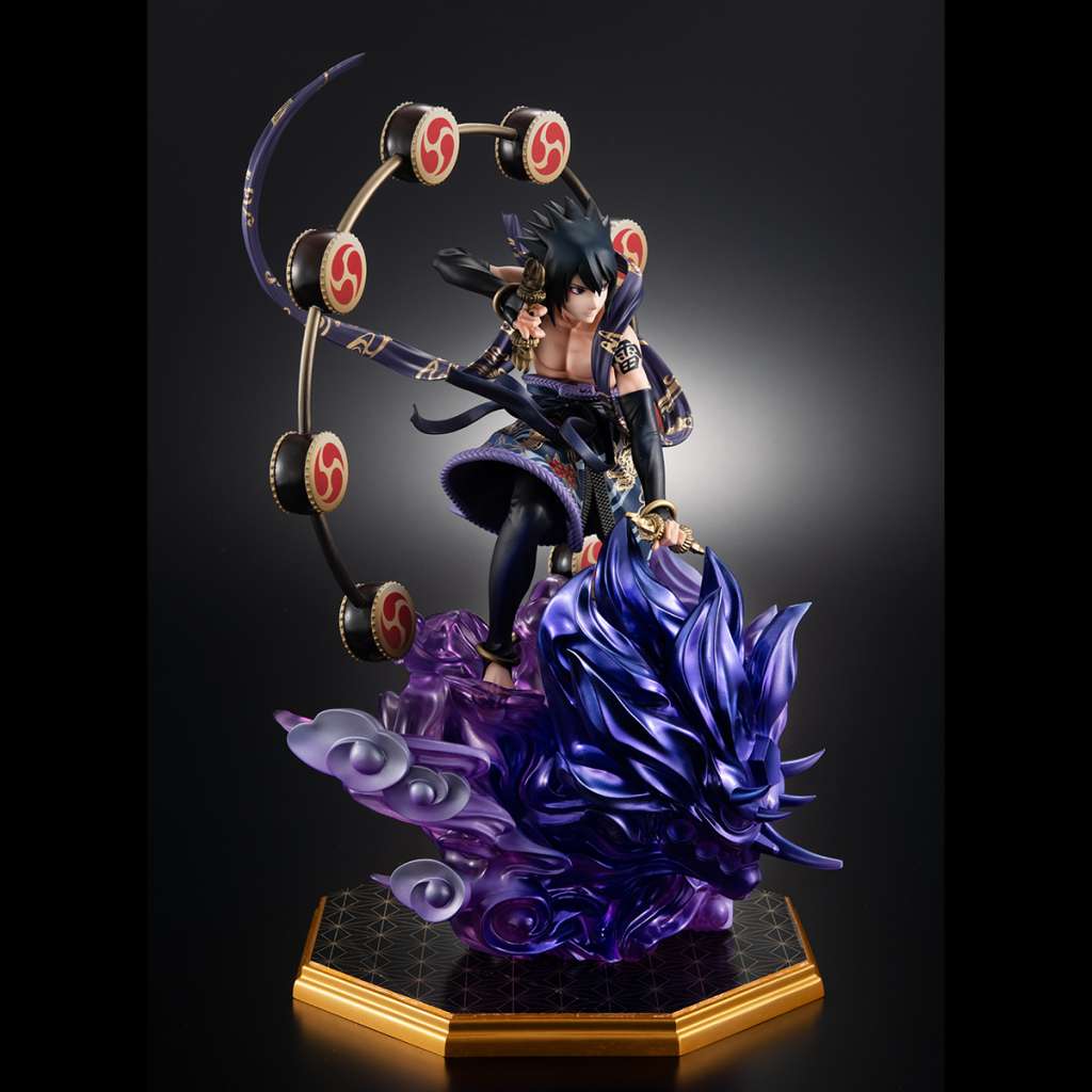 Naruto Shipp Sasuke Thunder God Gem Statue