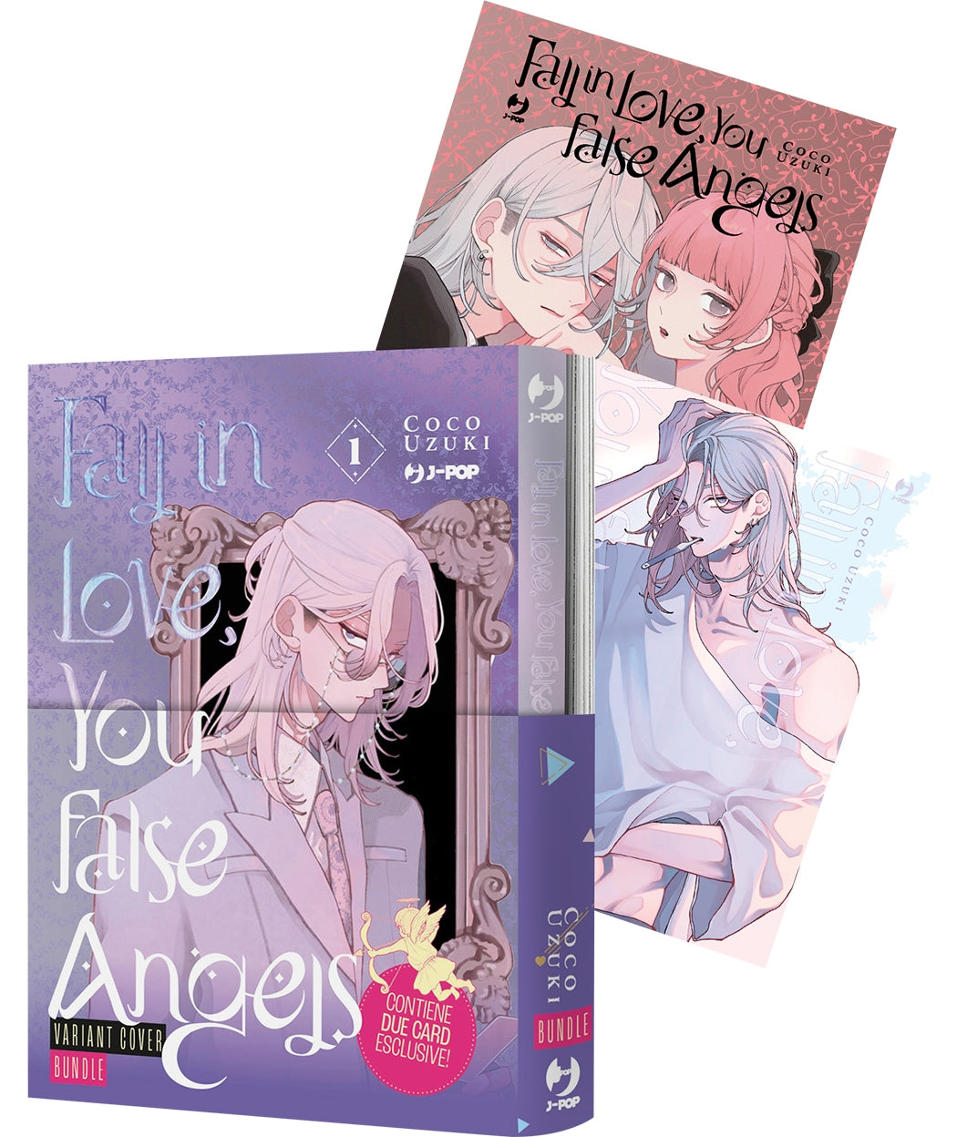 COCO UZUKI VARIANT COVER BUNDLE: FALL IN LOVE, YOU FALSE ANGELS VOL.1 VARIANT + FIRST KISS