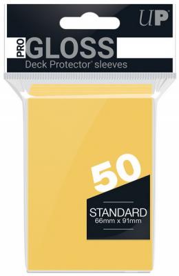 Ultra-PRO - Pack of 50 Standard PRO Sleeves - Gloss Yellow