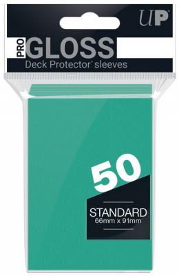 Ultra-PRO - Pack of 50 Standard PRO-Gloss Aqua Sleeves