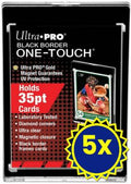 Ultra Pro - 5x 35PT Black Border UV One-Touch Magnetic Holder (Retail Pack)